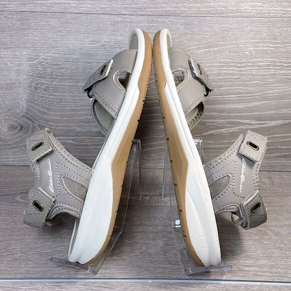 Eddie Bauer Rosecliff Women’s Sz 8 Taupe Gray Slingback Hook & Loop Sport Sandal - Picture 10 of 10